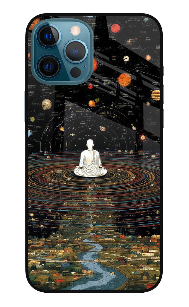 Space Monk iPhone 12 Pro Max Glass Case