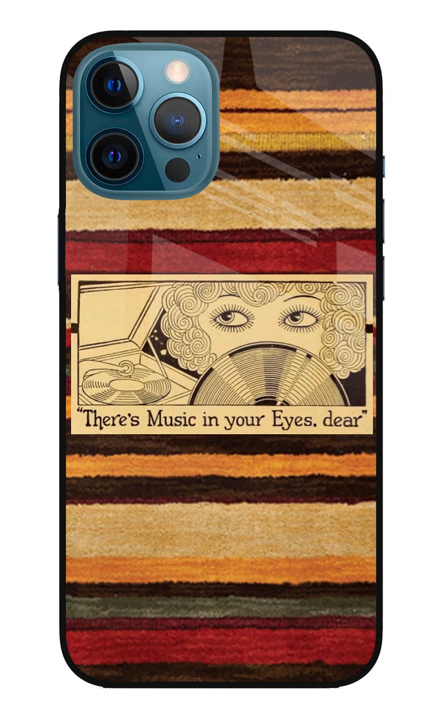 Vinyl Stripes iPhone 12 Pro Max Glass Case