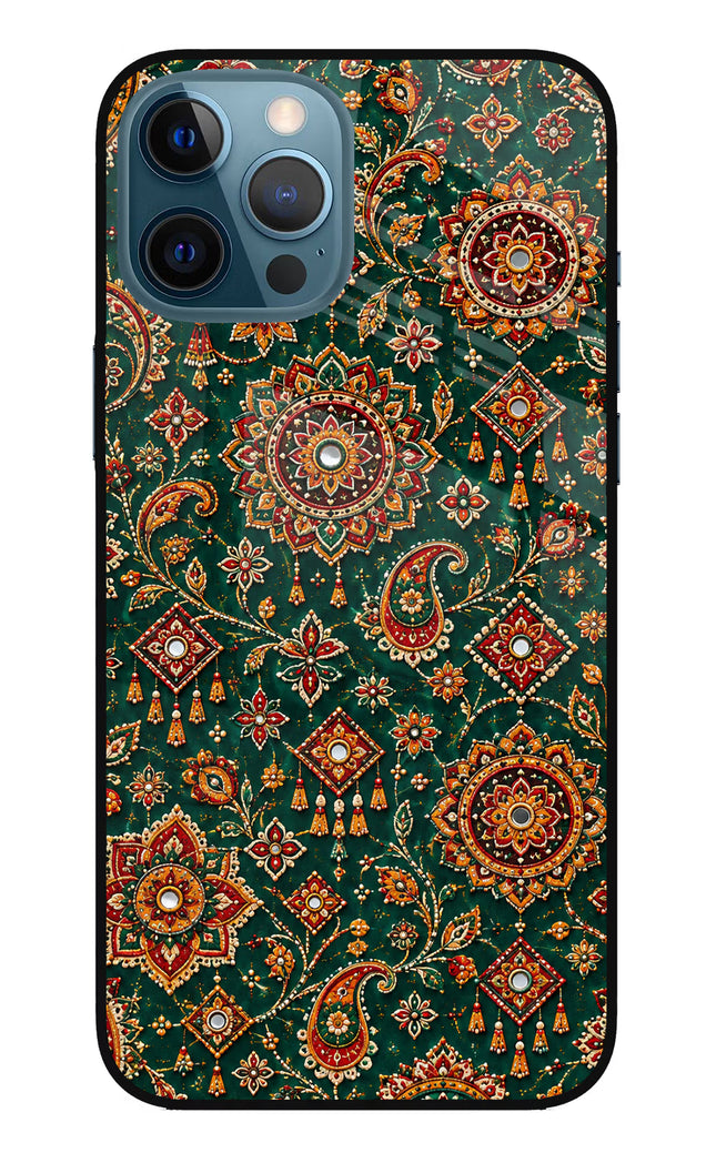 Green Pataka iPhone 12 Pro Max Glass Case