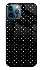 White Dots iPhone 12 Pro Max Glass Case