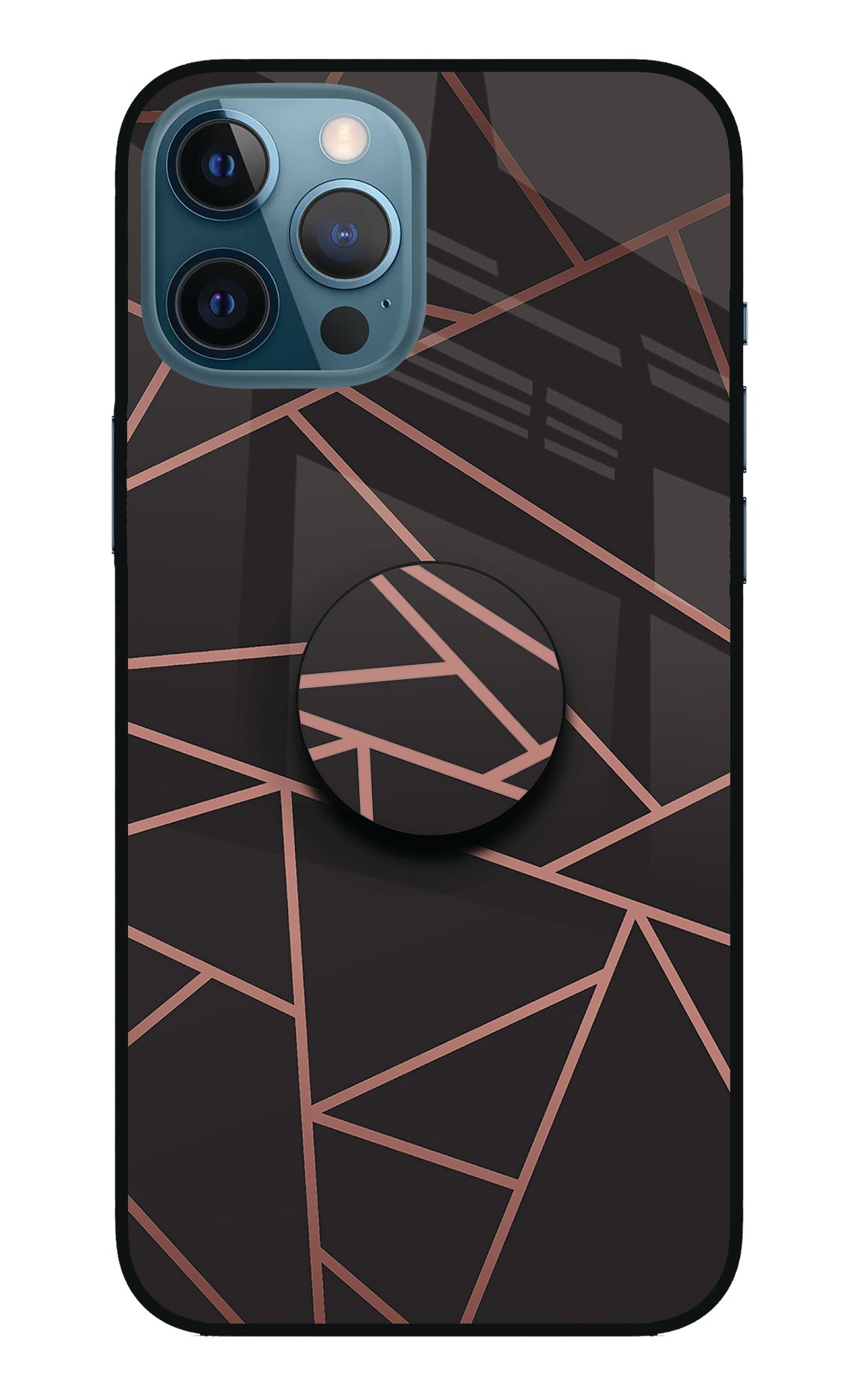 Geometric Pattern iPhone 12 Pro Max Glass Case