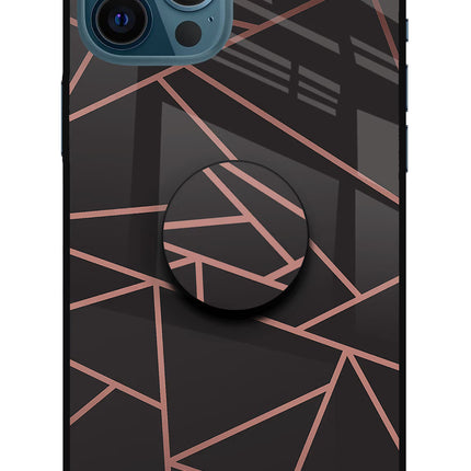 Geometric Pattern iPhone 12 Pro Max Glass Case