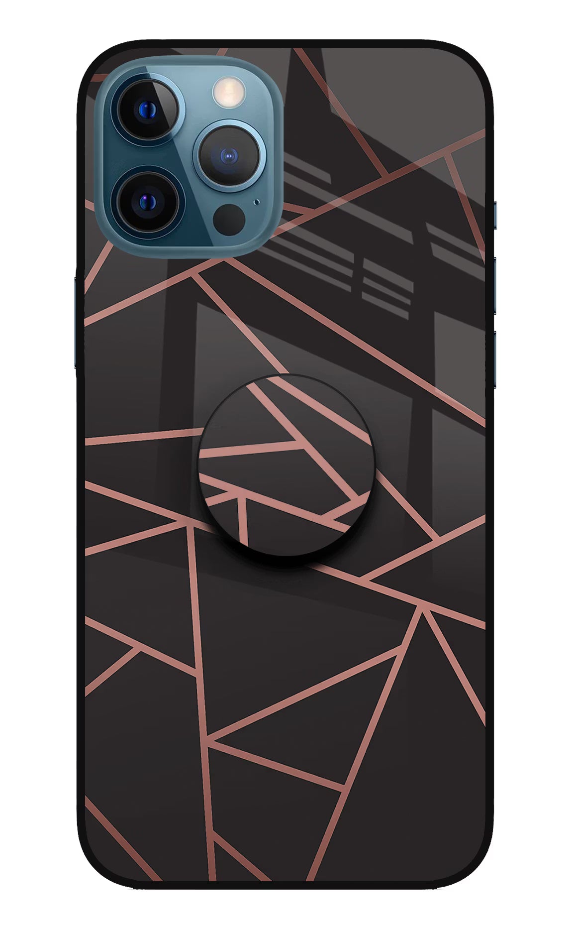 Geometric Pattern iPhone 12 Pro Max Pop Case by Casekaro