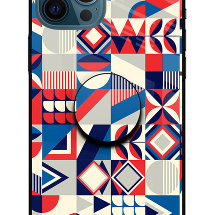 Colorful Pattern iPhone 12 Pro Max Glass Case
