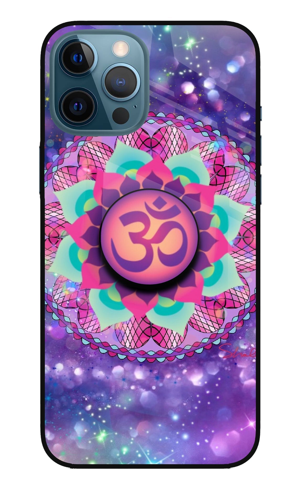 Om Purple iPhone 12 Pro Max Pop Case