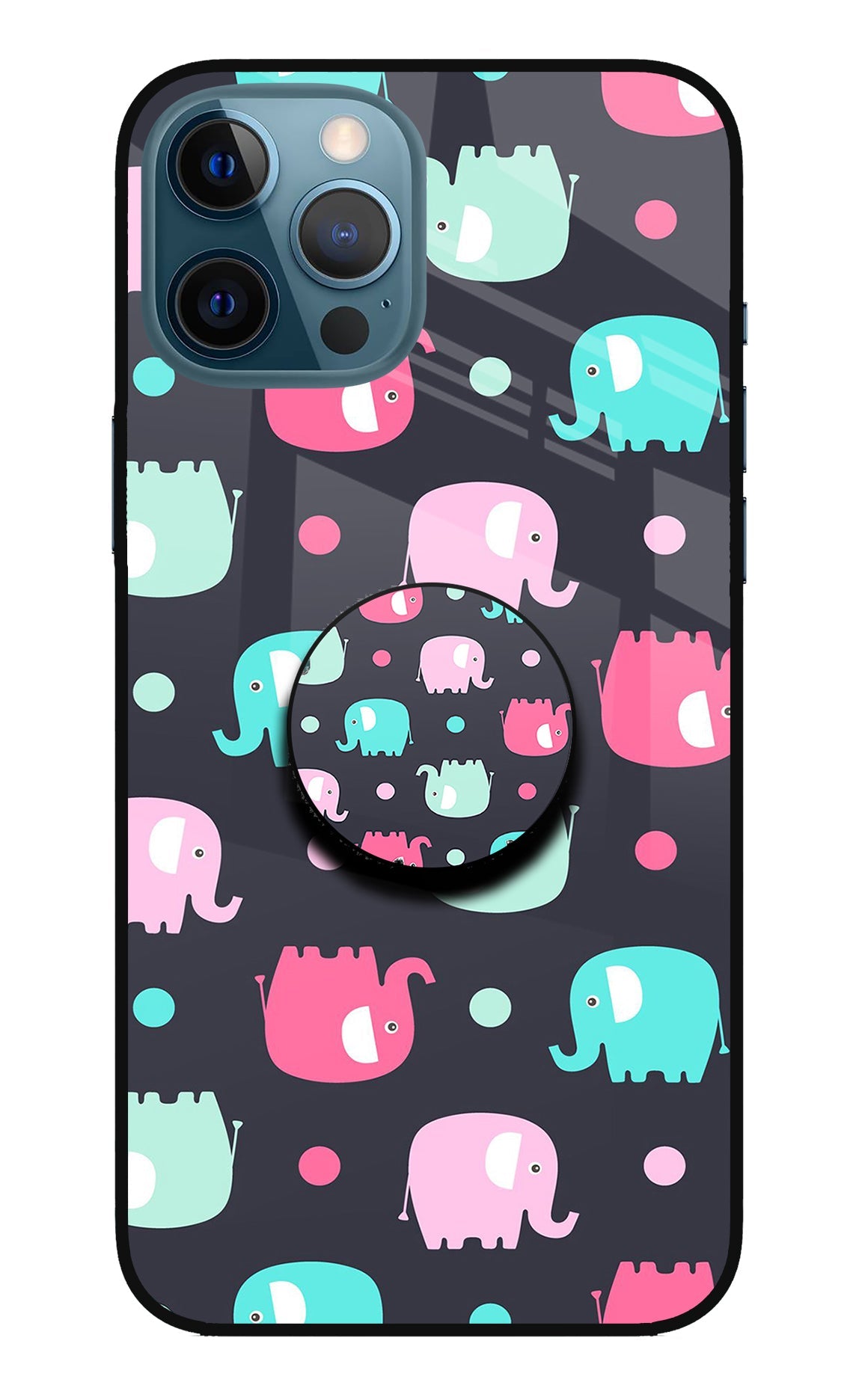 Baby Elephants iPhone 12 Pro Max Pop Case