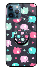 Baby Elephants iPhone 12 Pro Max Glass Case