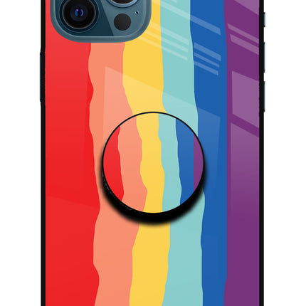 Rainbow iPhone 12 Pro Max Glass Case