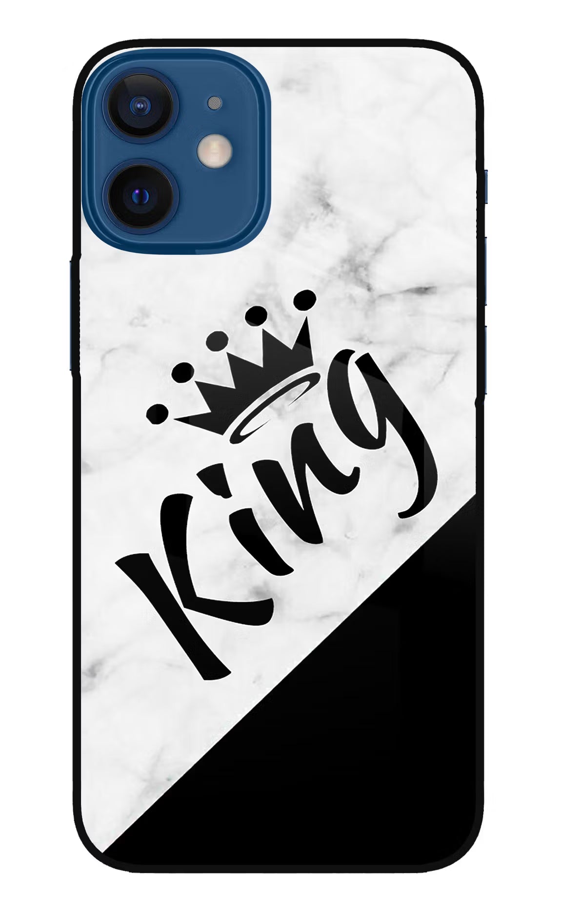 King iPhone 12 Mini Glass Case Back Cover by Casekaro