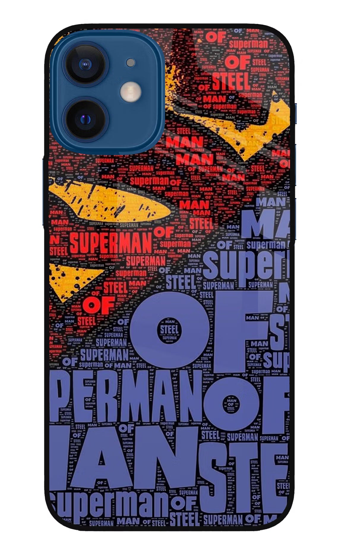 Superman iPhone 12 Mini Glass Case Back Cover by Casekaro