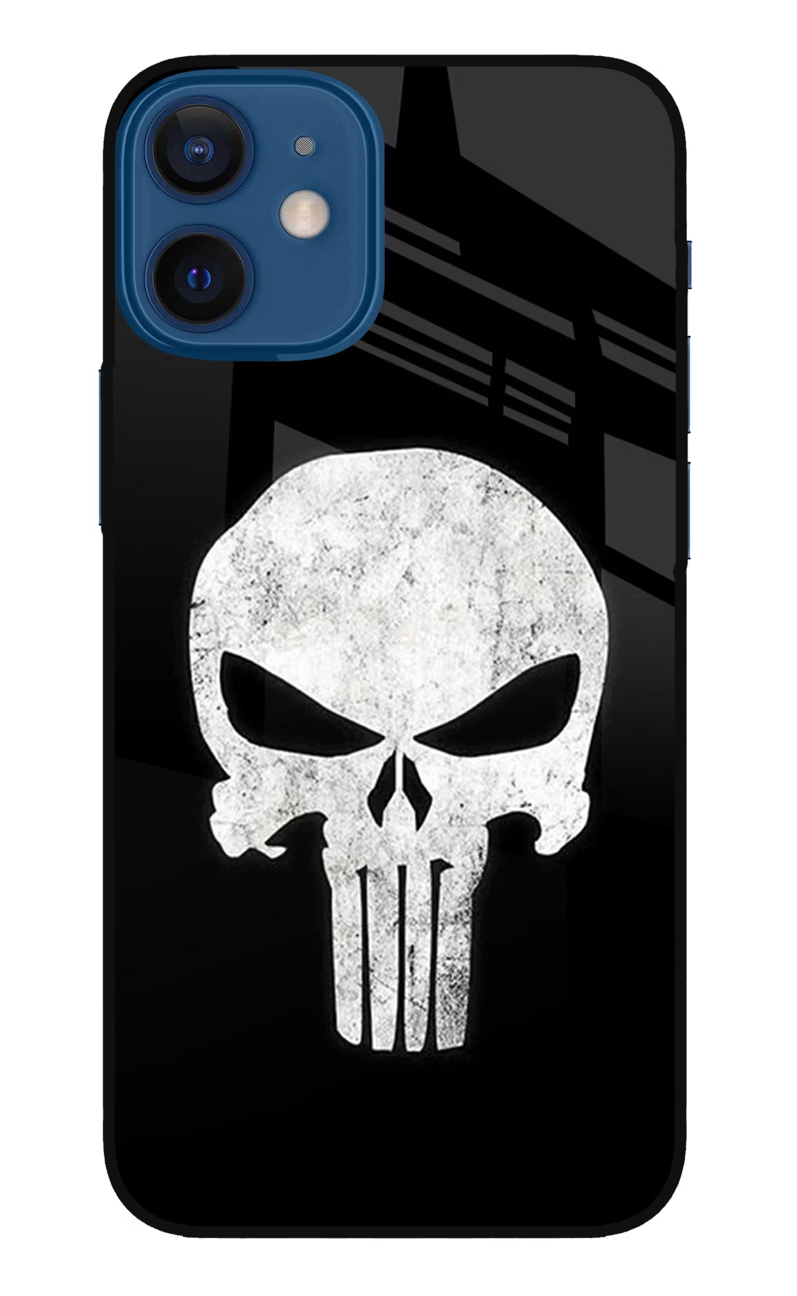 Punisher Skull iPhone 12 Mini Glass Case Back Cover by Casekaro