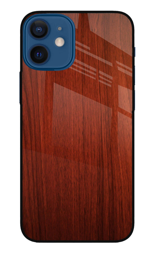 Wooden Plain Pattern iPhone 12 Mini Glass Case