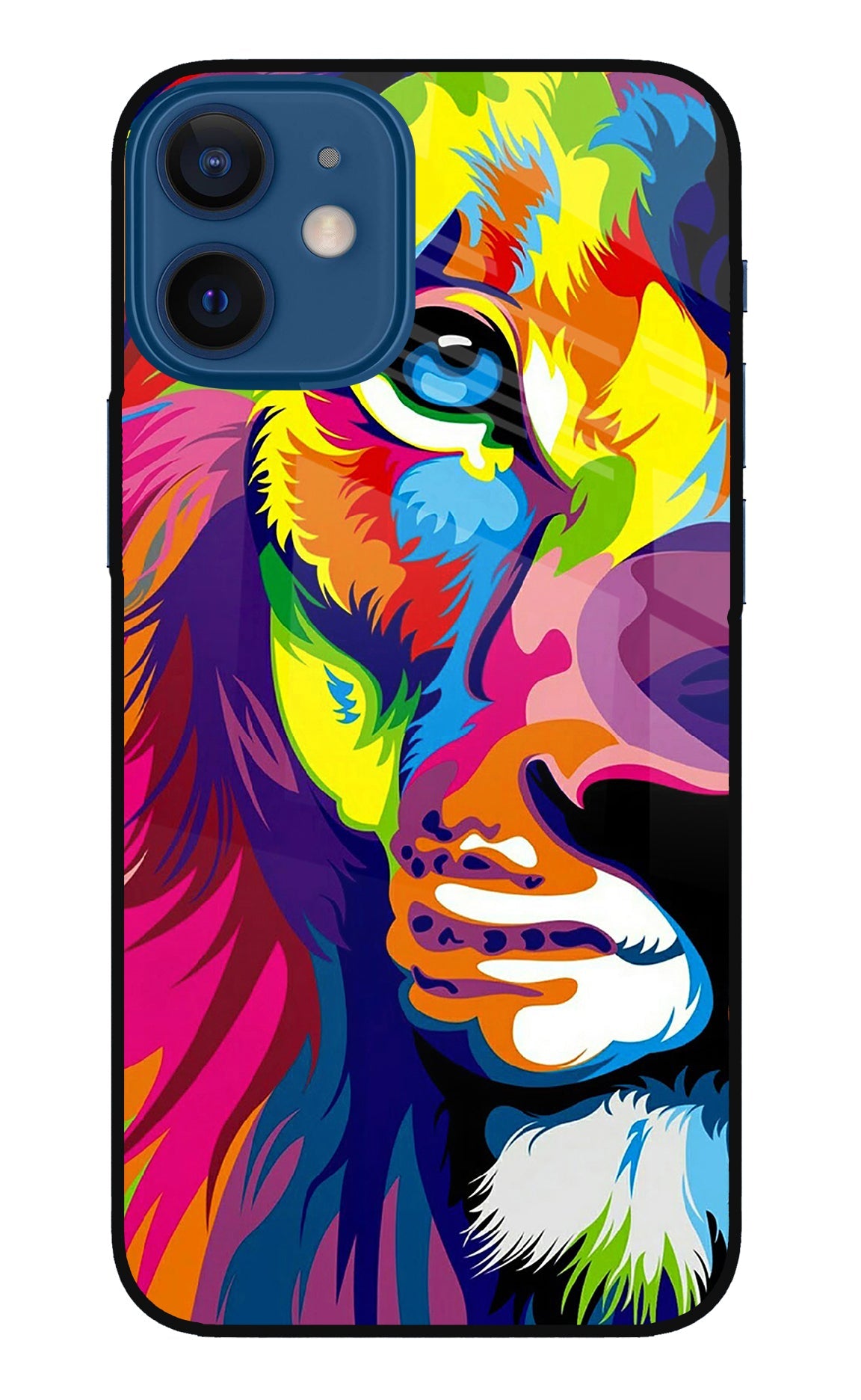 Lion Half Face iPhone 12 Mini Back Cover