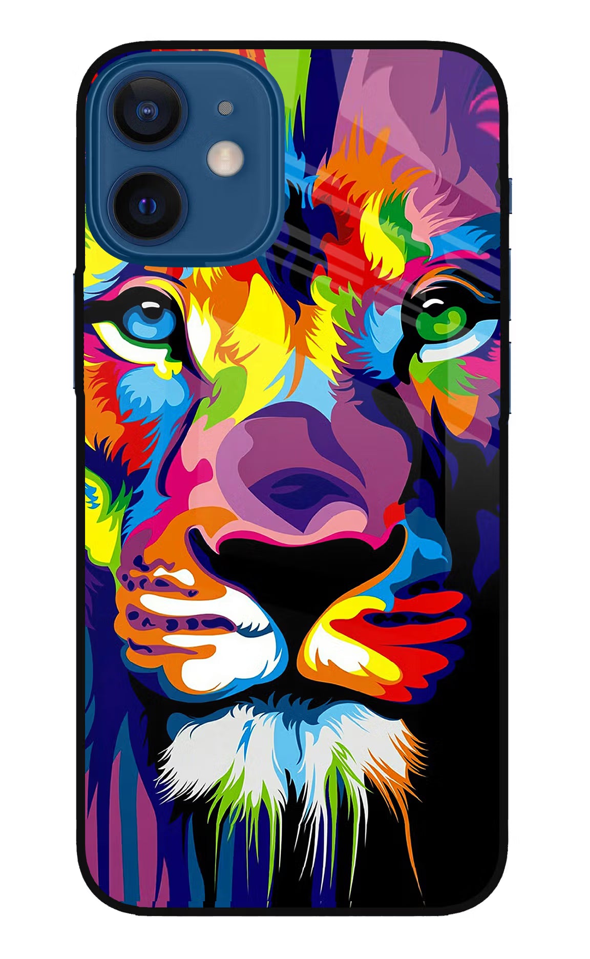 Lion iPhone 12 Mini Glass Case Back Cover by Casekaro