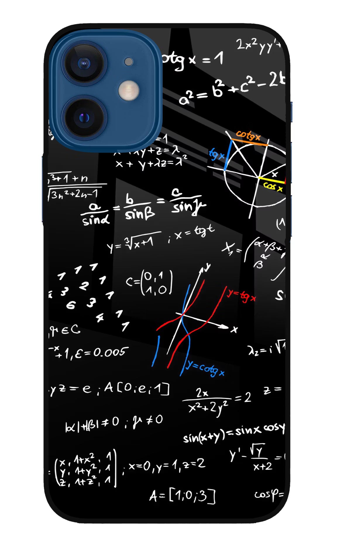 Mathematics Formula iPhone 12 Mini Glass Case Back Cover by Casekaro
