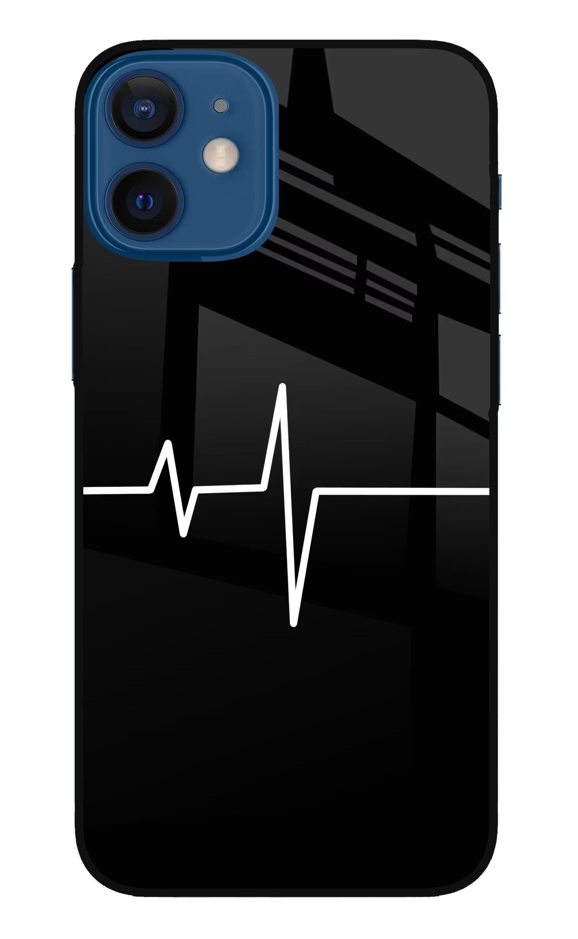 Heart Beats iPhone 12 Mini Glass Case Back Cover by Casekaro