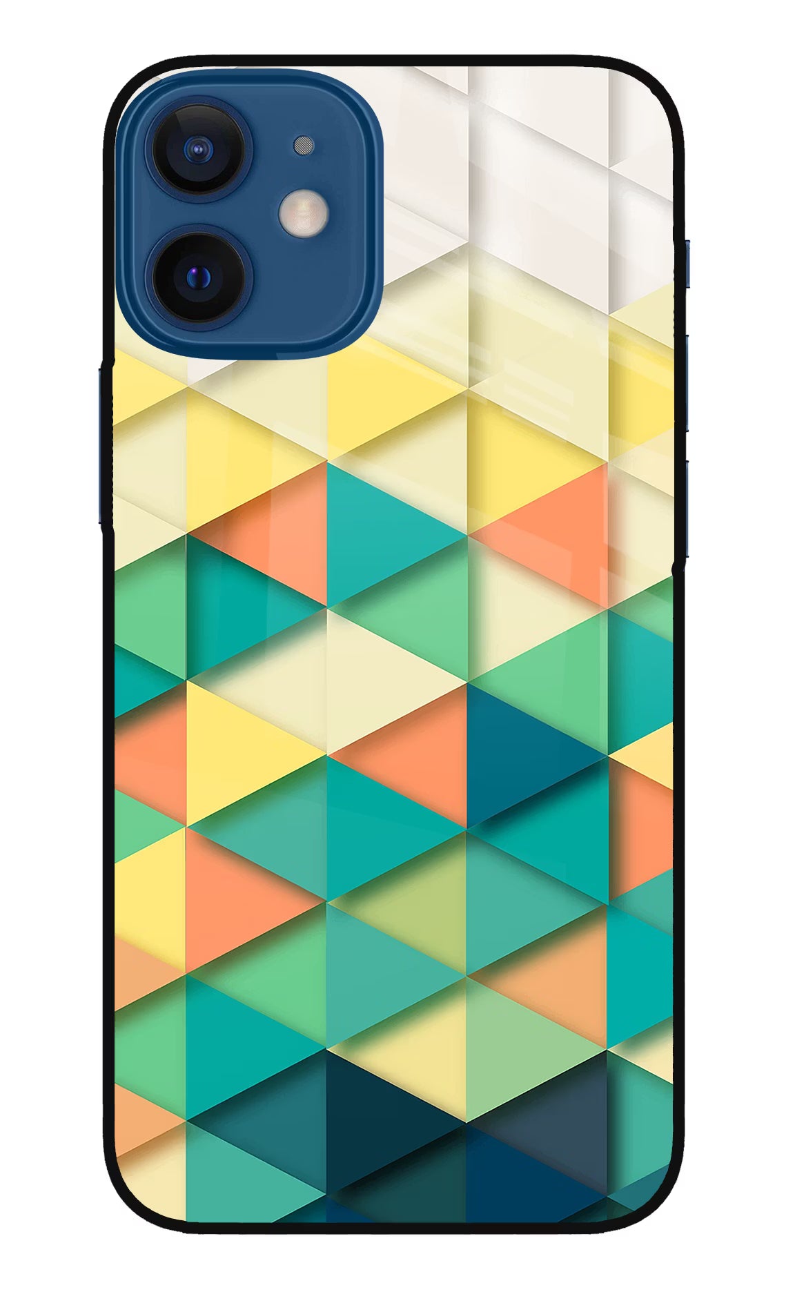Abstract iPhone 12 Mini Glass Case Back Cover by Casekaro