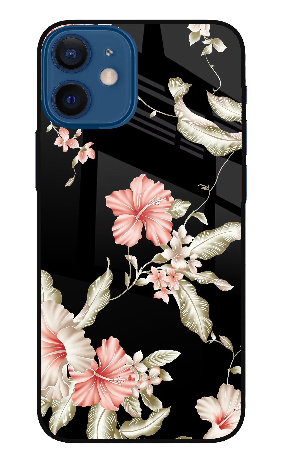 Flowers iPhone 12 Mini Glass Case Back Cover by Casekaro