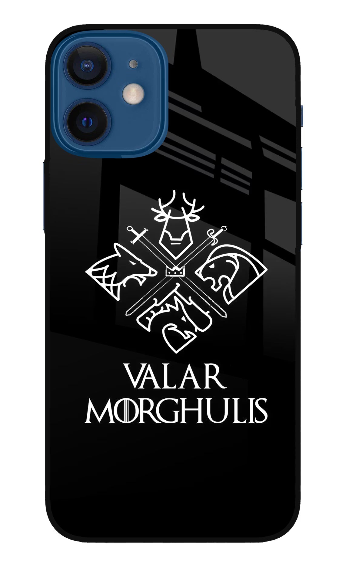 Valar Morghulis | Game Of Thrones iPhone 12 Mini Glass Case Back Cover by Casekaro