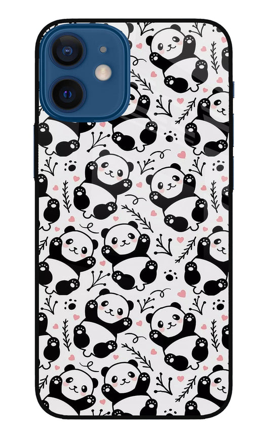 Cute Panda iPhone 12 Mini Glass Case