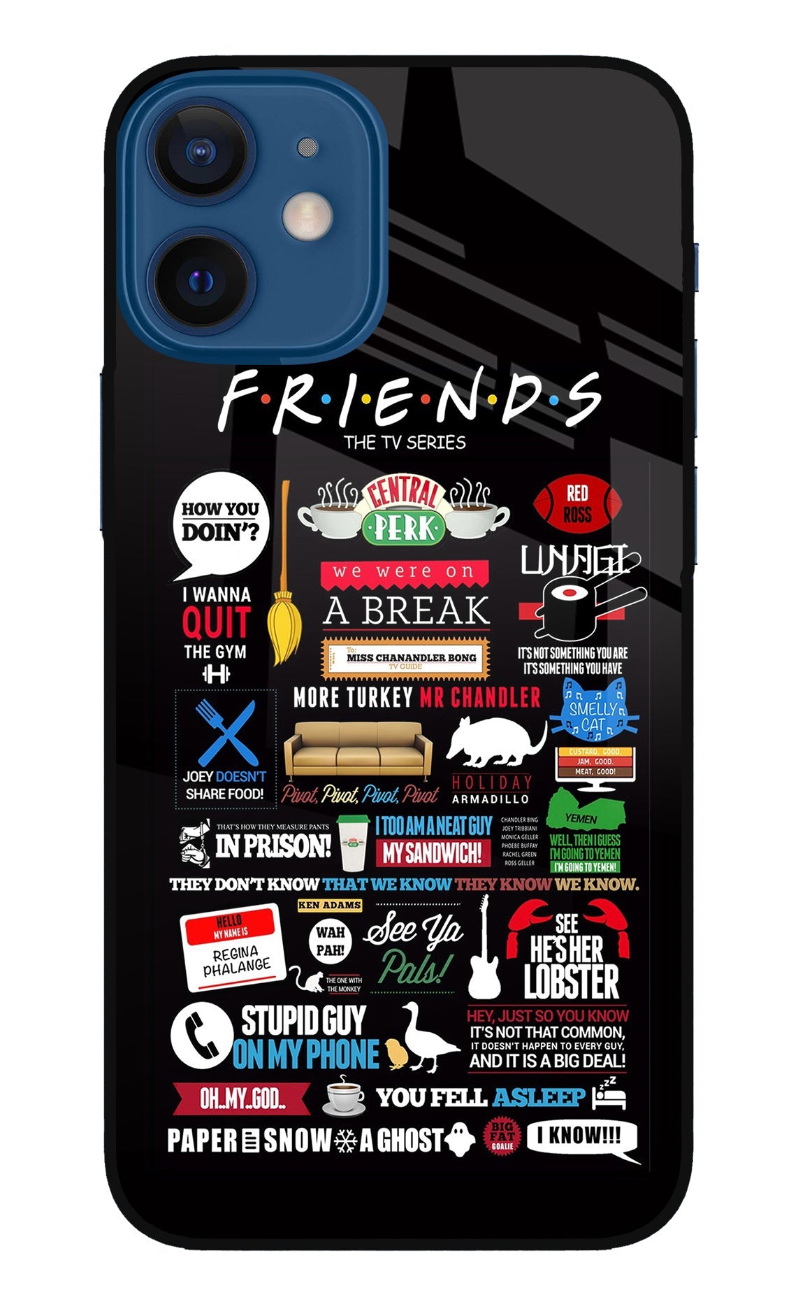 FRIENDS iPhone 12 Mini Glass Case