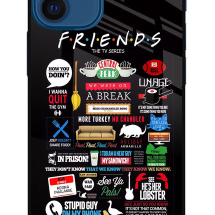 FRIENDS iPhone 12 Mini Glass Case Back Cover by Casekaro