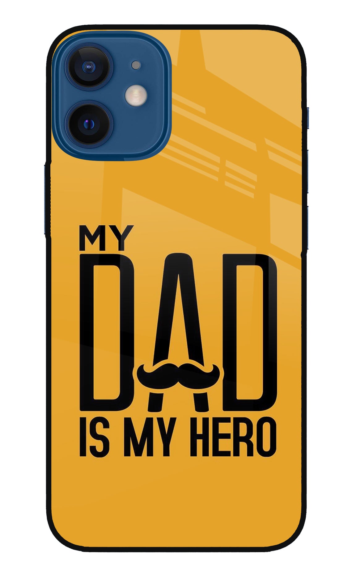 My Dad Is My Hero iPhone 12 Mini Glass Case