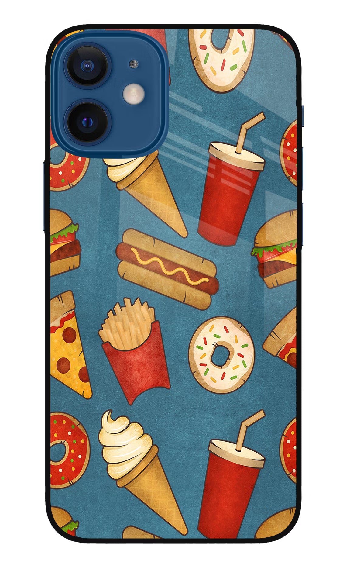 Foodie iPhone 12 Mini Glass Case Back Cover by Casekaro