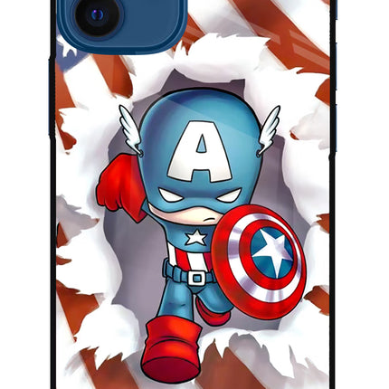 Captain America iPhone 12 Mini Glass Case