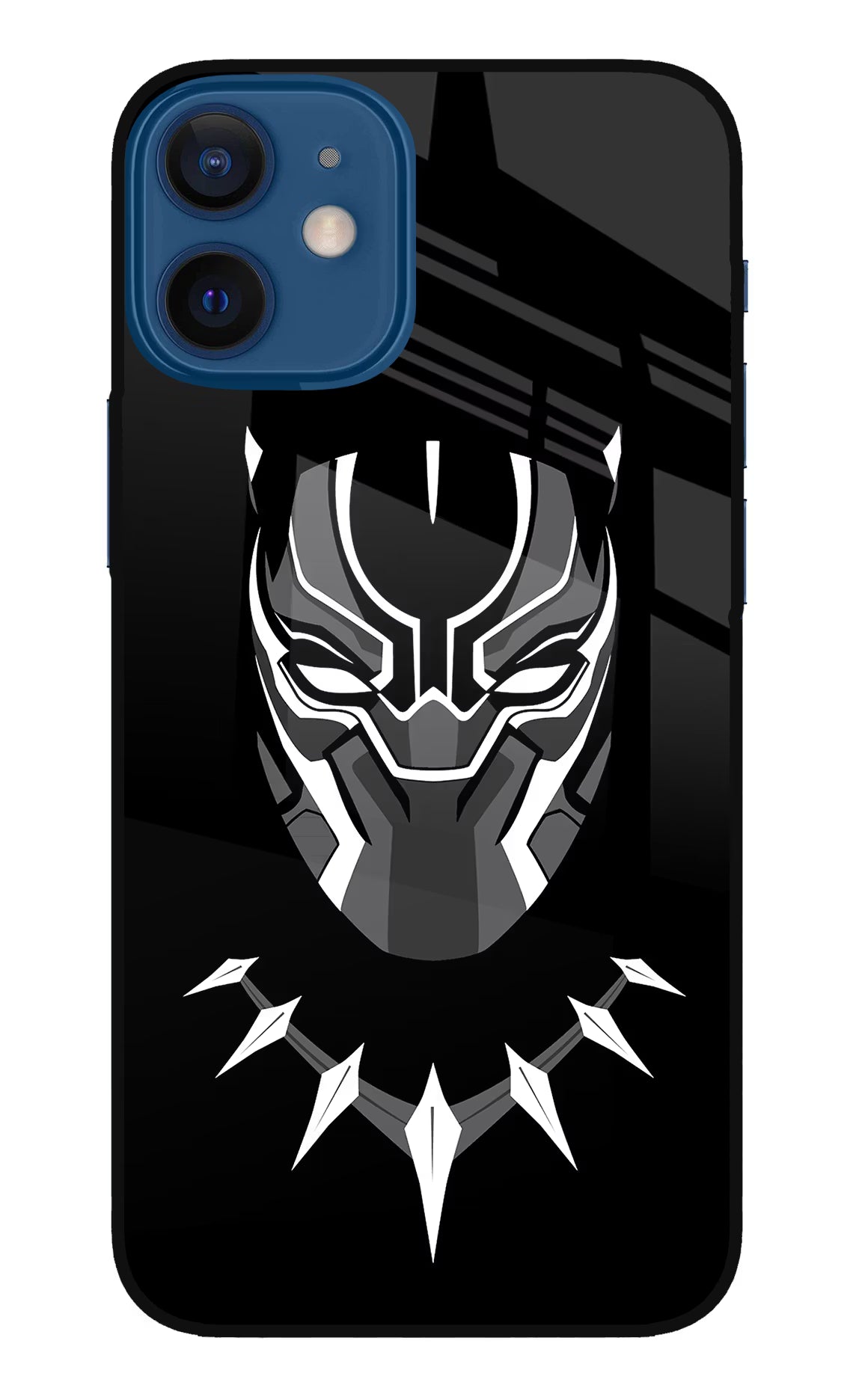 Black Panther iPhone 12 Mini Glass Case Back Cover by Casekaro