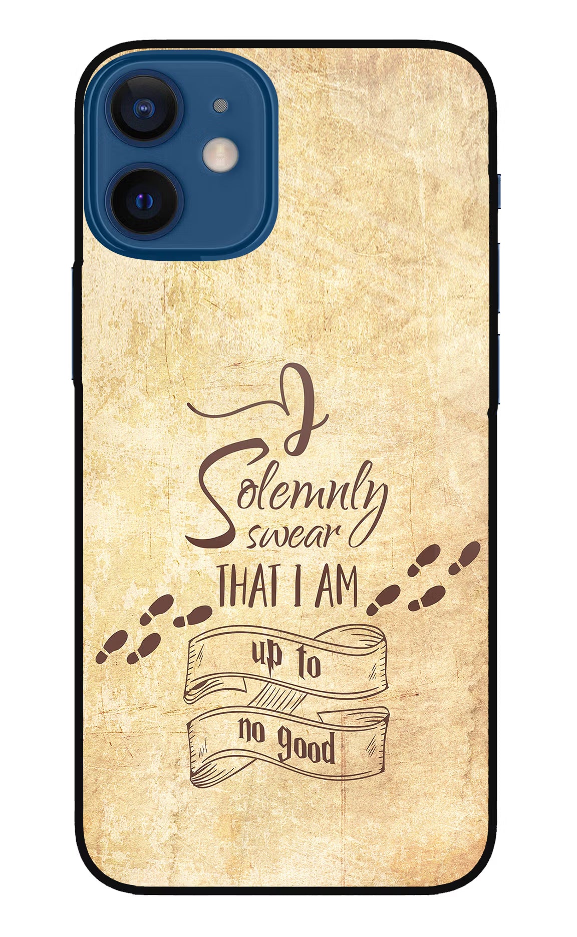 I Solemnly swear that i up to no good iPhone 12 Mini Glass Case Back Cover by Casekaro