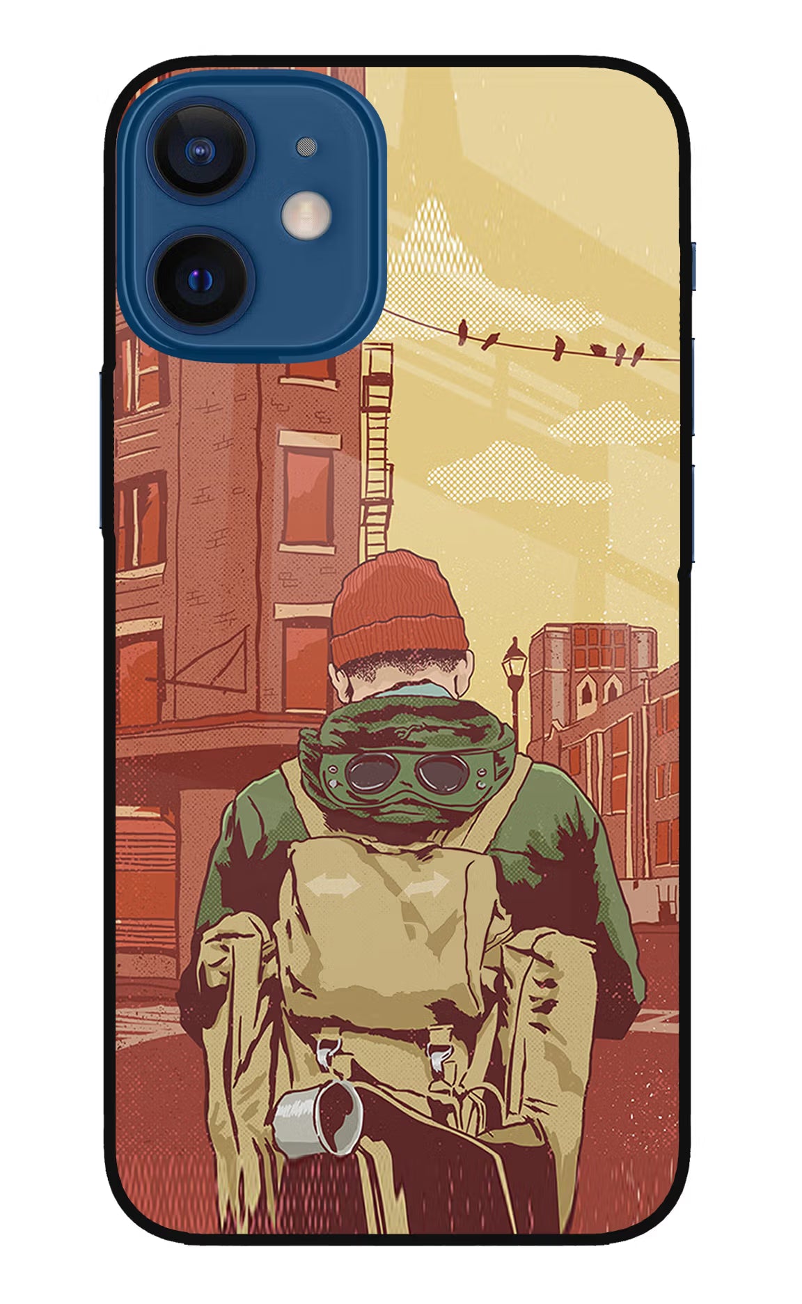 Adventurous iPhone 12 Mini Glass Case Back Cover by Casekaro