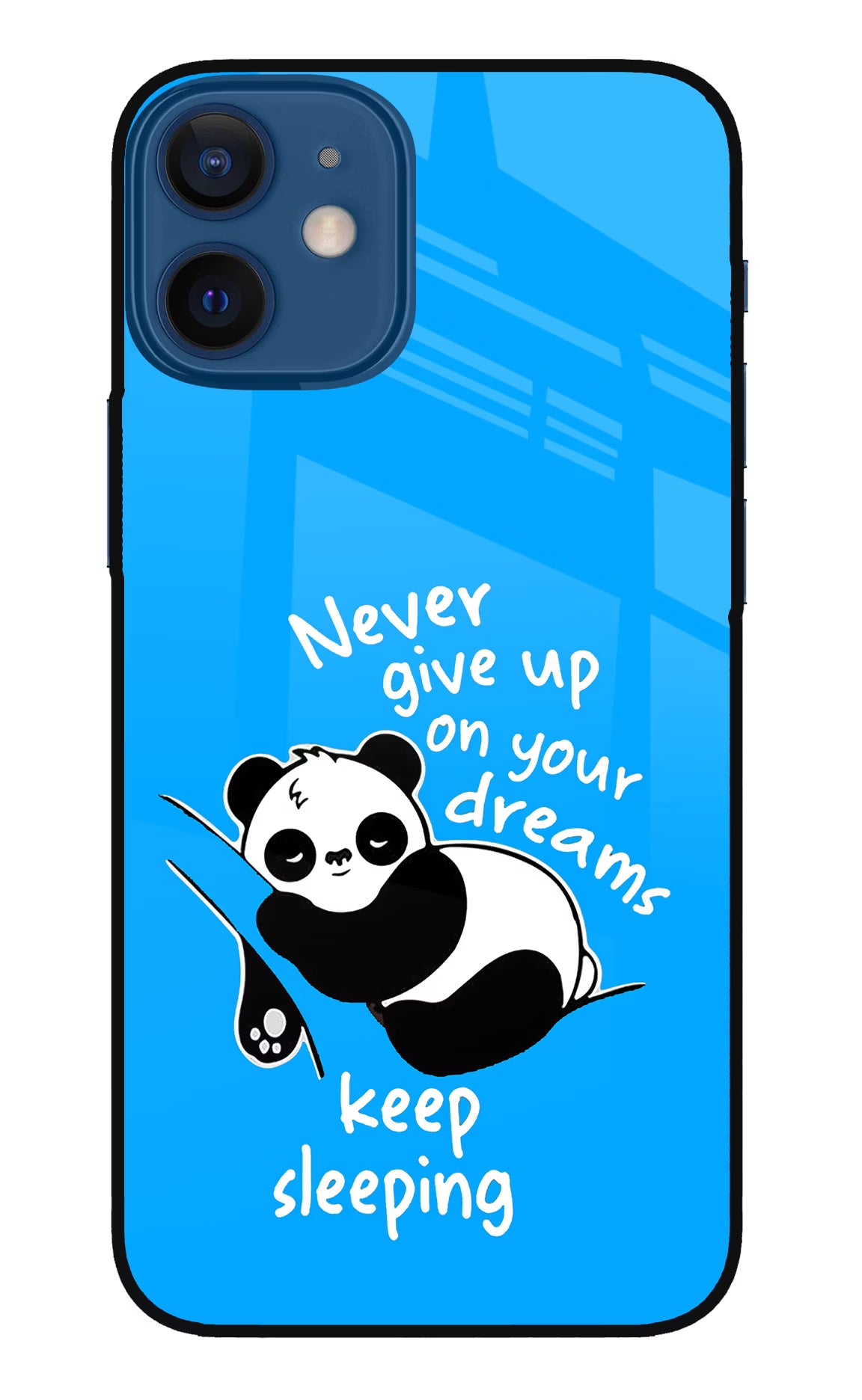 Keep Sleeping iPhone 12 Mini Glass Case Back Cover by Casekaro