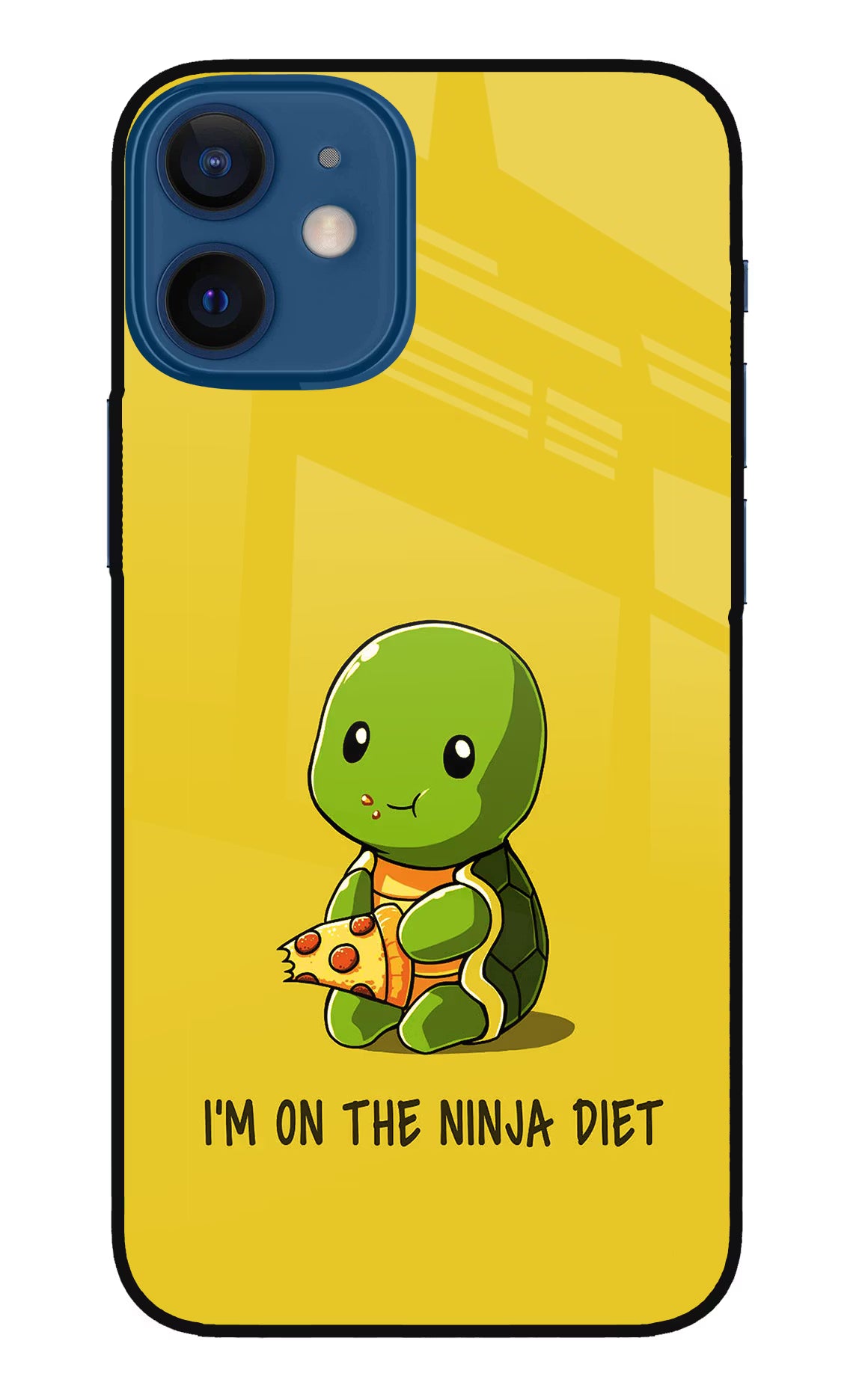 I'm on Ninja Diet iPhone 12 Mini Glass Case Back Cover by Casekaro