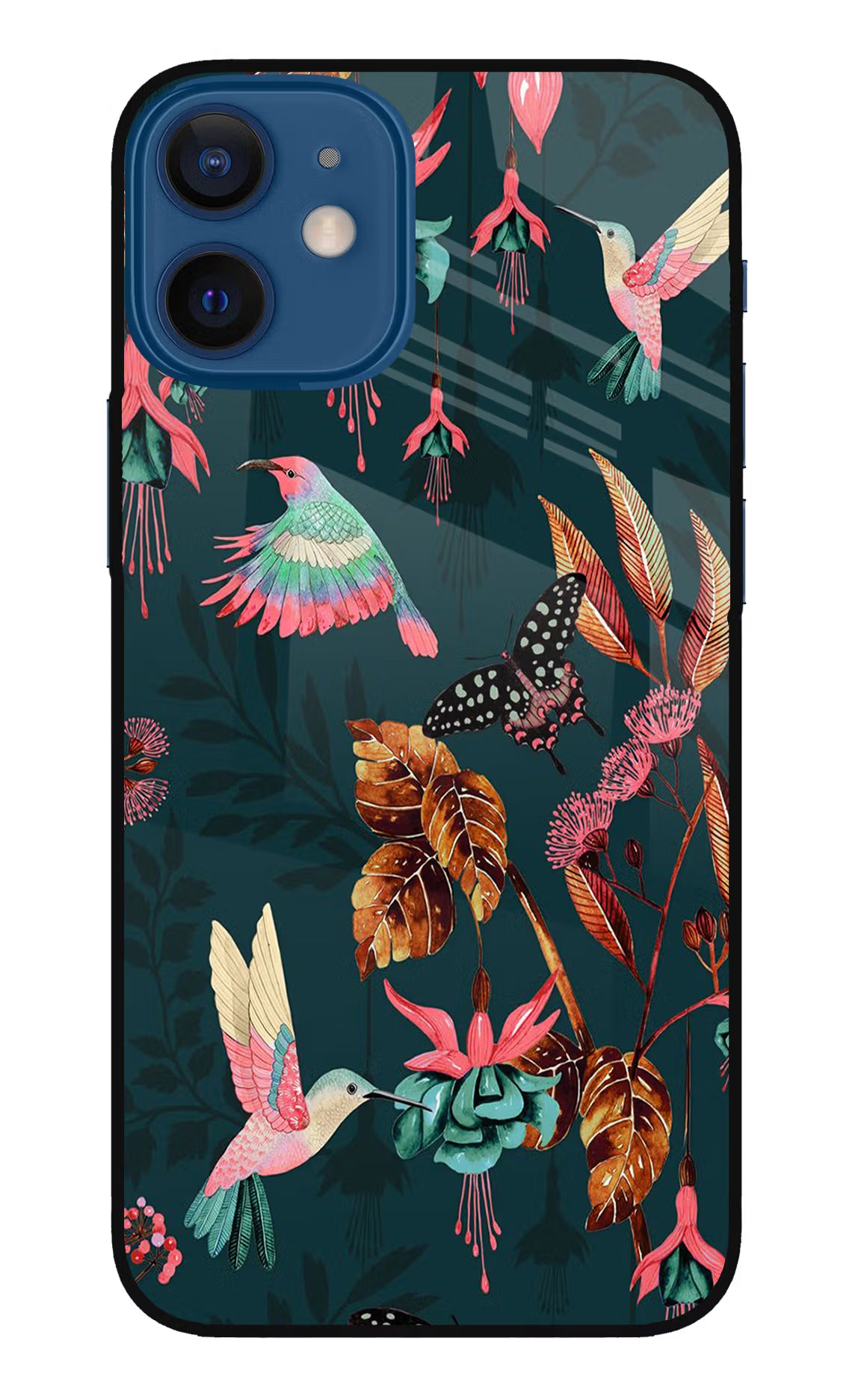 Birds iPhone 12 Mini Glass Case Back Cover by Casekaro