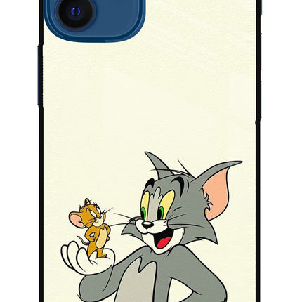 Tom & Jerry iPhone 12 Mini Glass Case Back Cover by Casekaro
