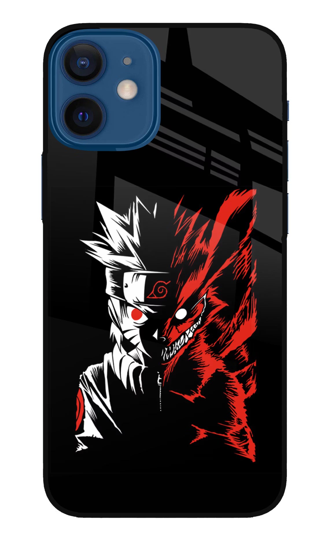 Naruto Two Face iPhone 12 Mini Glass Case Back Cover by Casekaro