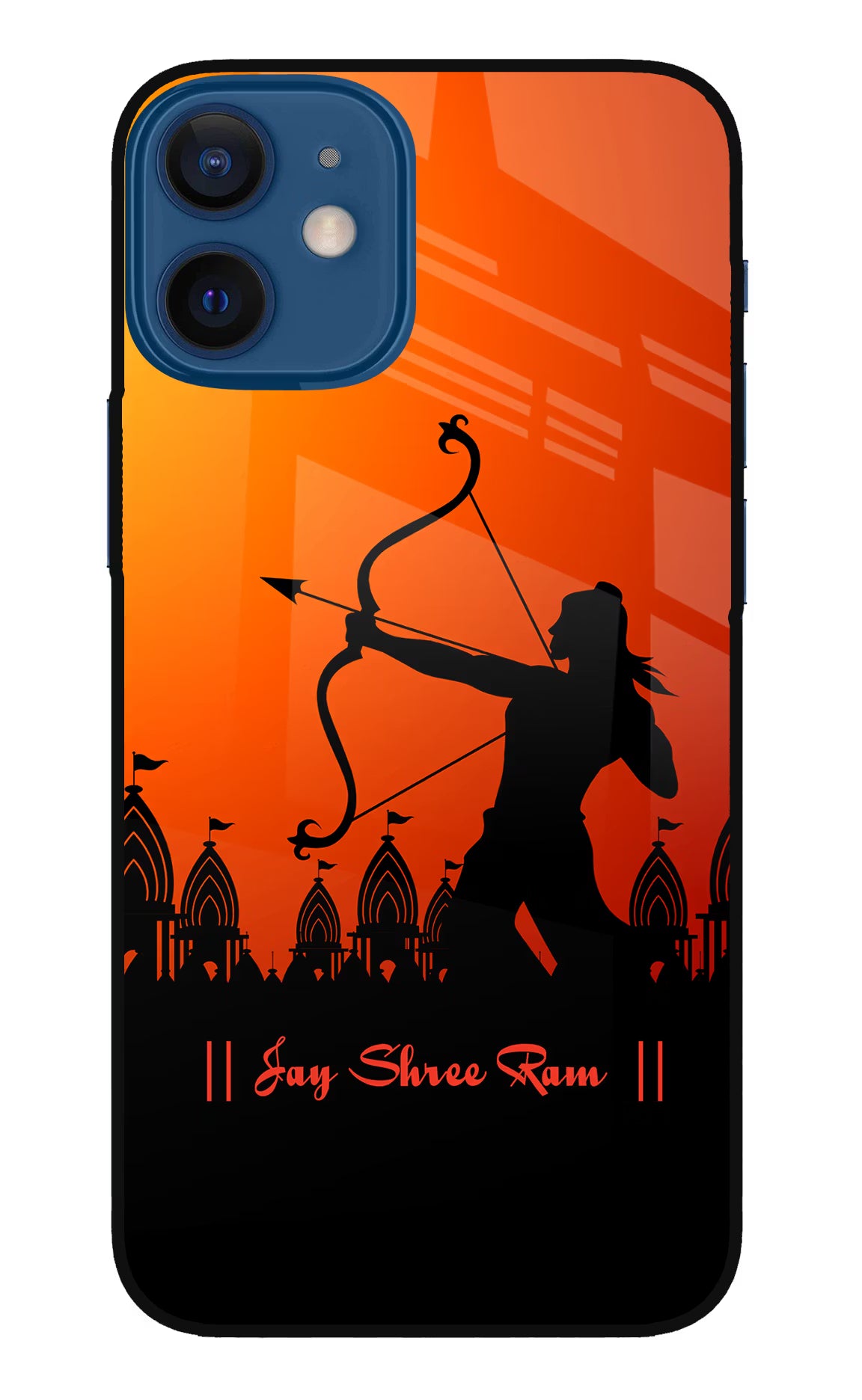 Lord Ram - 4 iPhone 12 Mini Glass Case Back Cover by Casekaro
