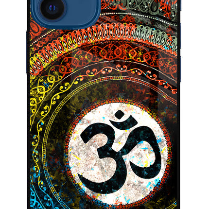 Om Cultural iPhone 12 Mini Glass Case Back Cover by Casekaro