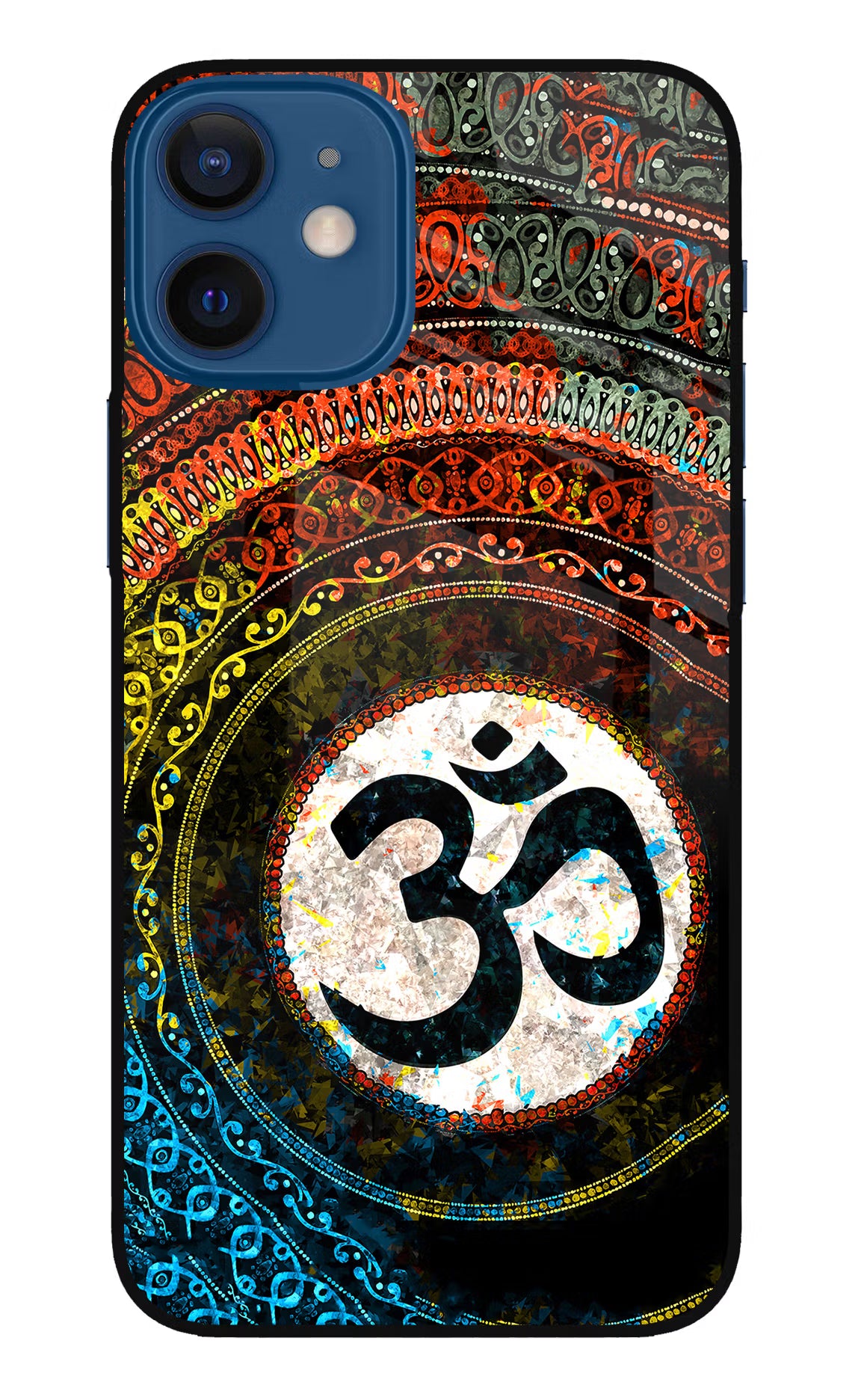 Om Cultural iPhone 12 Mini Glass Case Back Cover by Casekaro