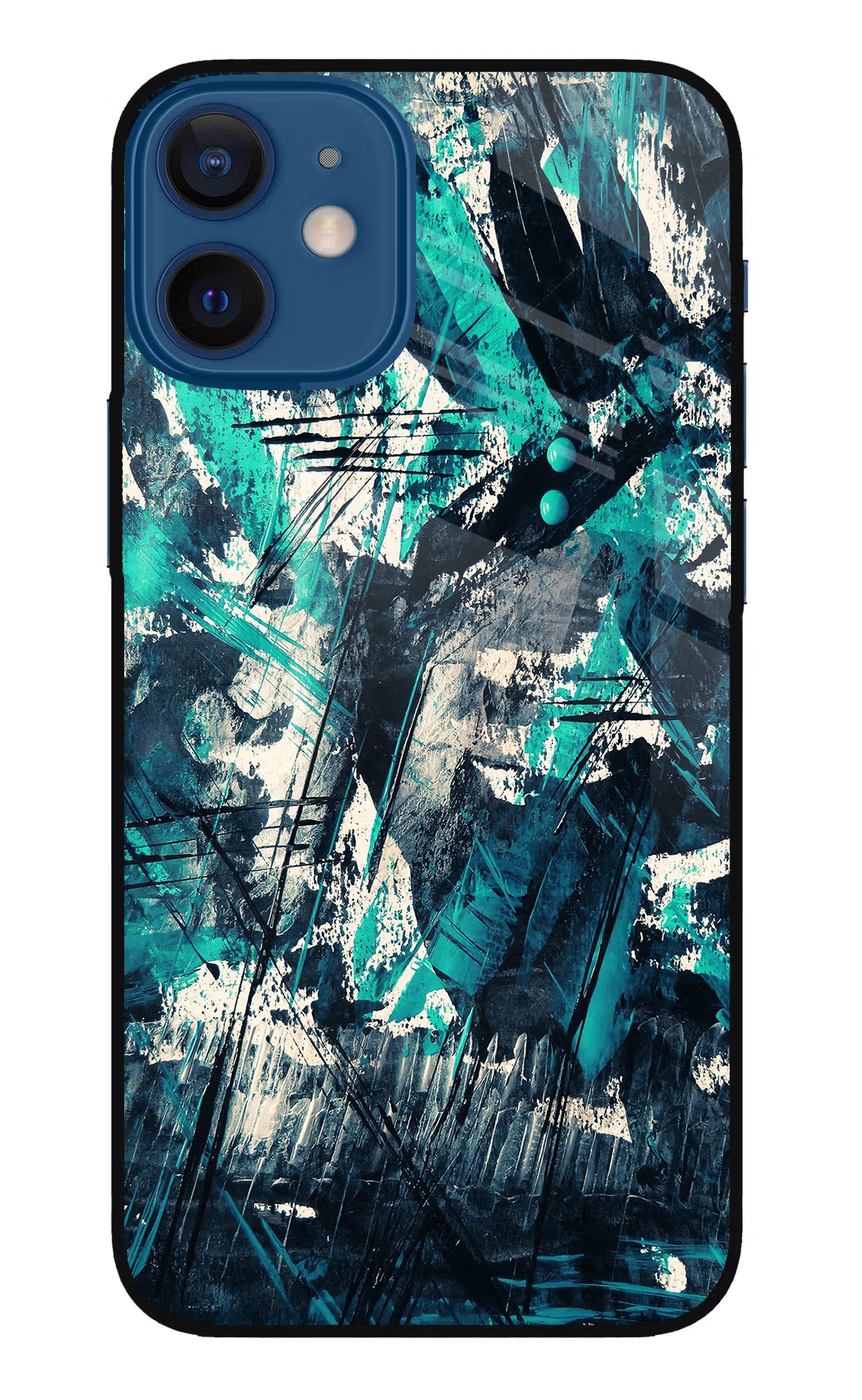 Artwork iPhone 12 Mini Glass Case Back Cover by Casekaro