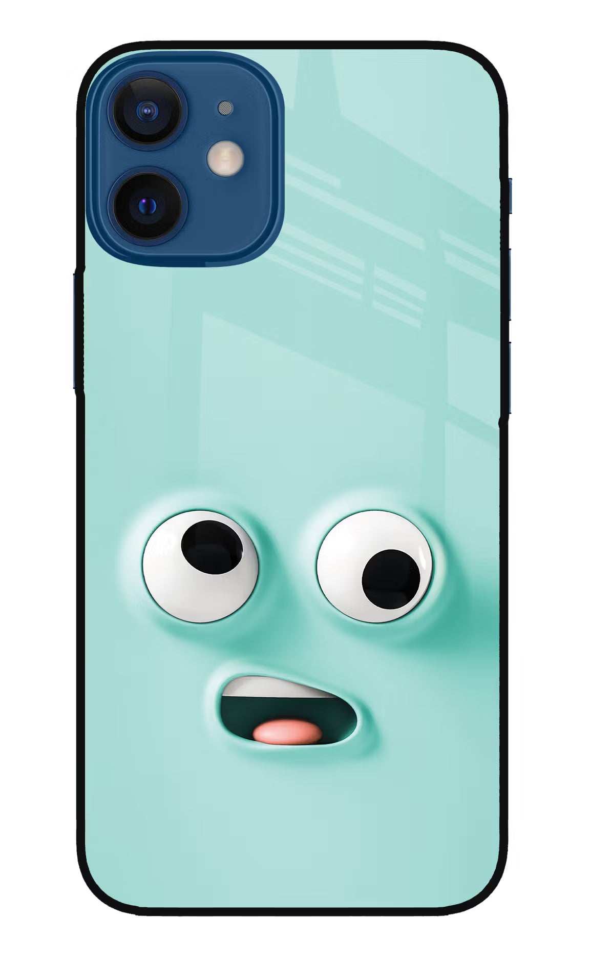 Funny Cartoon iPhone 12 Mini Glass Case Back Cover by Casekaro