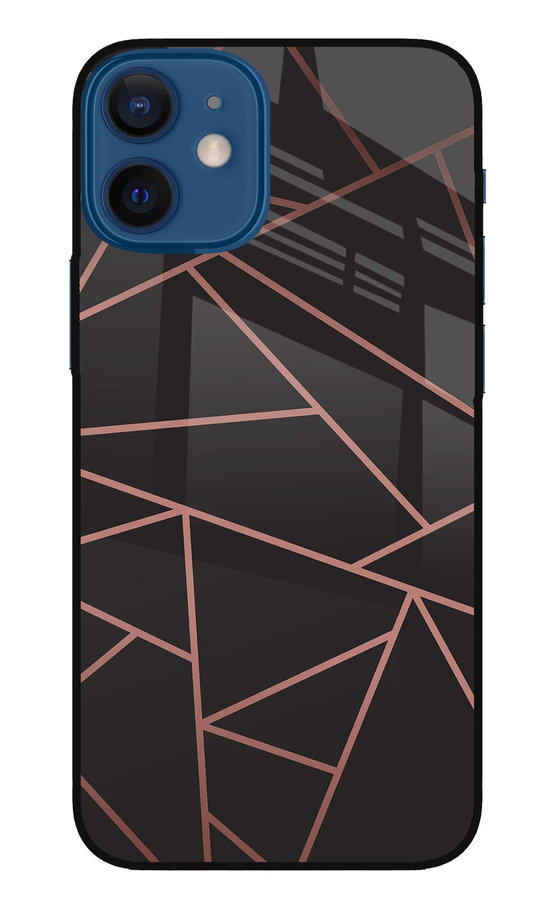 Geometric Pattern iPhone 12 Mini Glass Case Back Cover by Casekaro