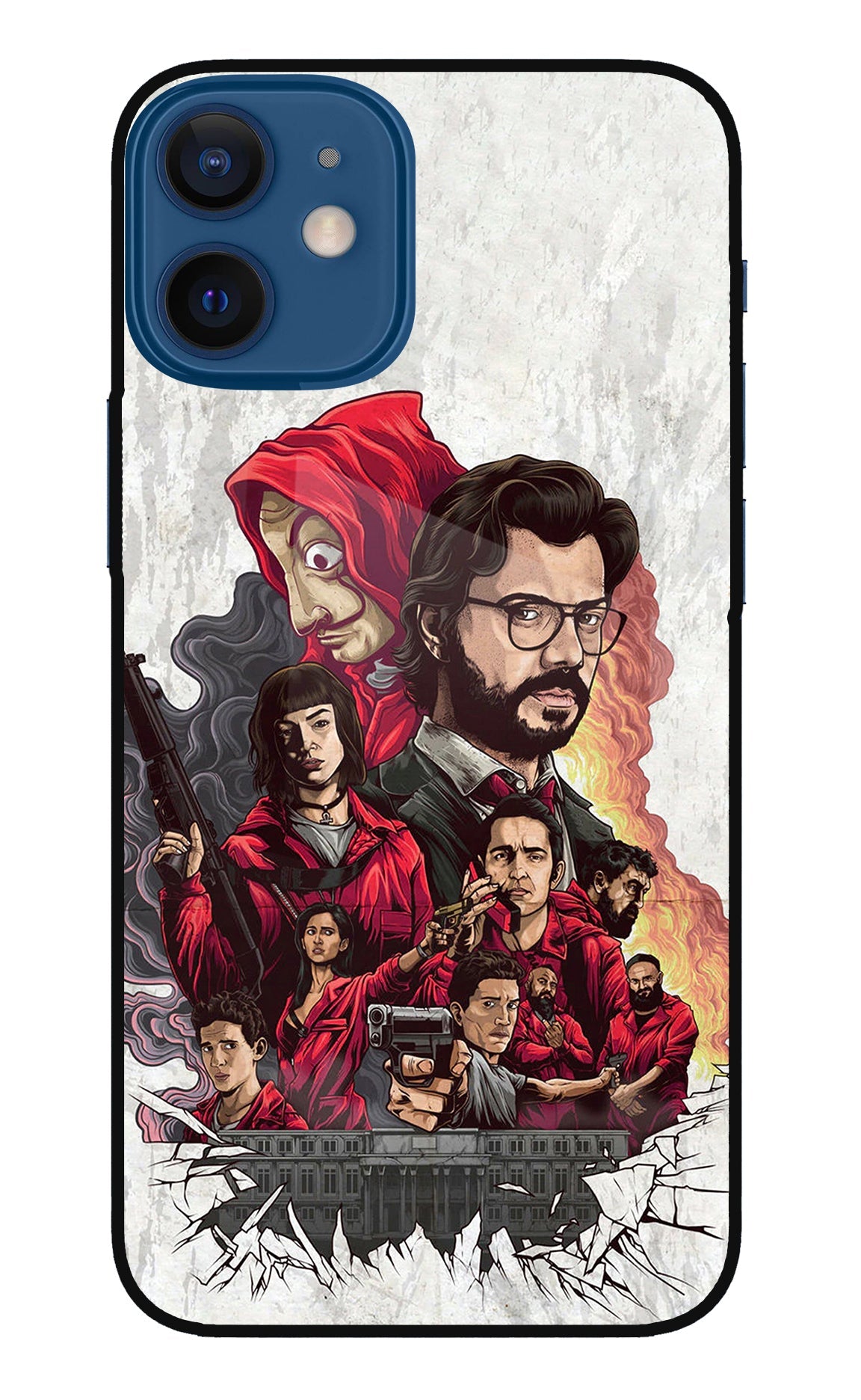 Money Heist Artwork iPhone 12 Mini Back Cover