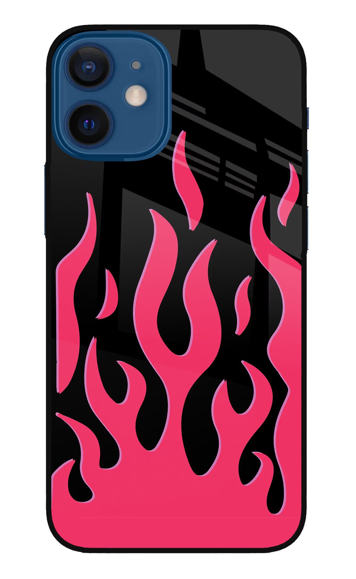 Fire Flames iPhone 12 Mini Glass Case Back Cover by Casekaro