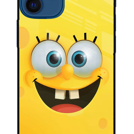 Sponge 1 iPhone 12 Mini Glass Case Back Cover by Casekaro