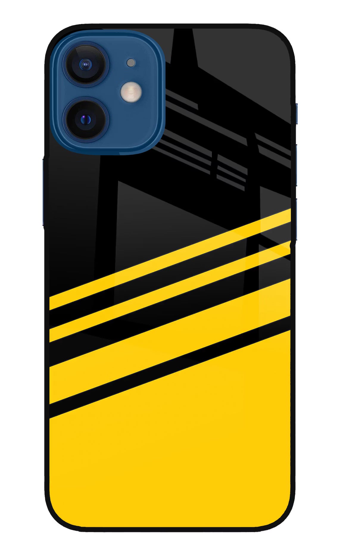Yellow Shades iPhone 12 Mini Glass Case Back Cover by Casekaro