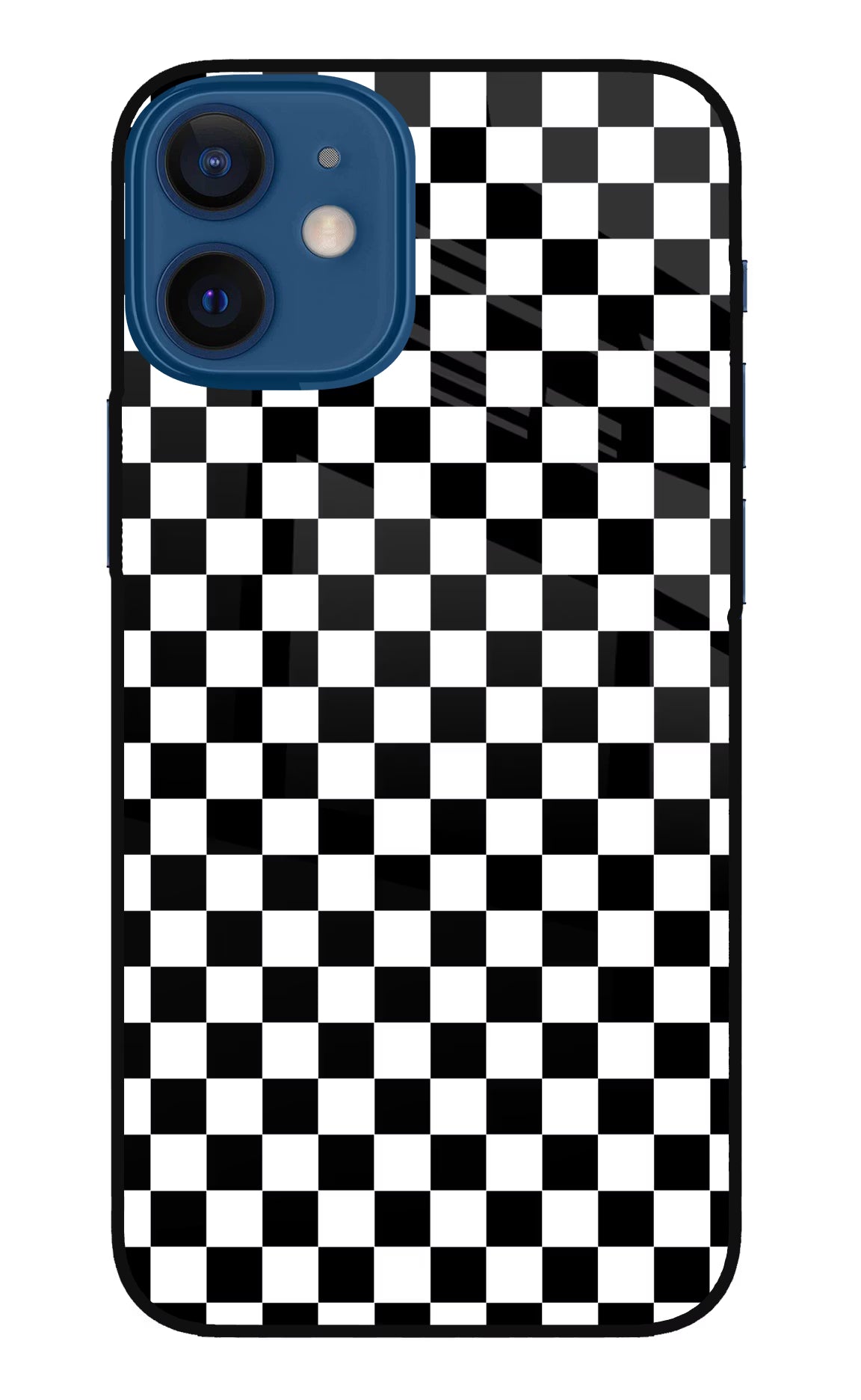 Chess Board iPhone 12 Mini Glass Case Back Cover by Casekaro