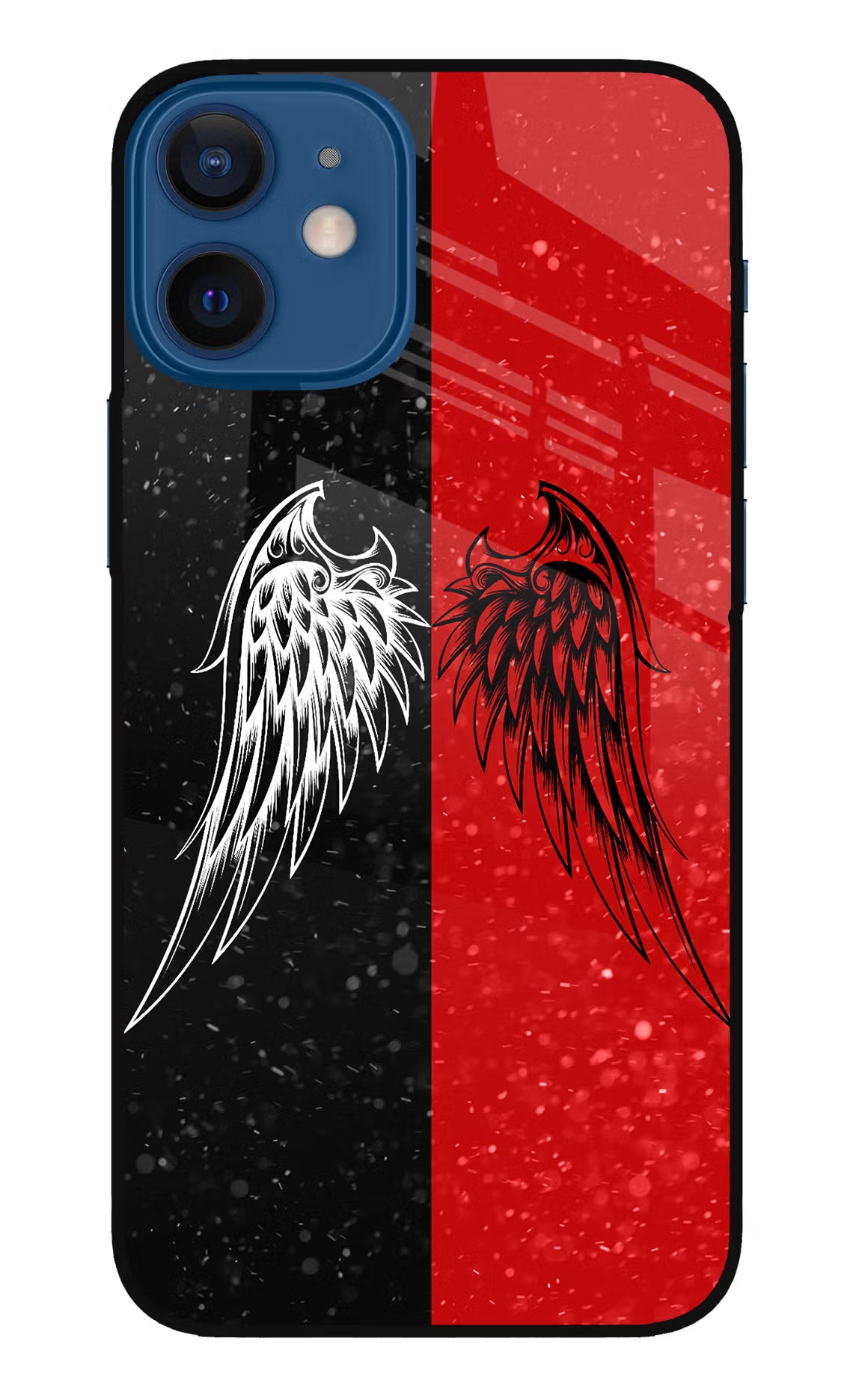 Wings iPhone 12 Mini Glass Case Back Cover by Casekaro