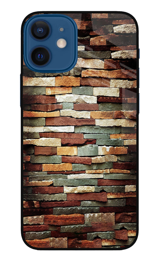 Bricks Pattern iPhone 12 Mini Glass Case